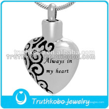 Antique perfume bottles pendants mini jewelry bottle pendant 'always in my heart' cremation jewelry